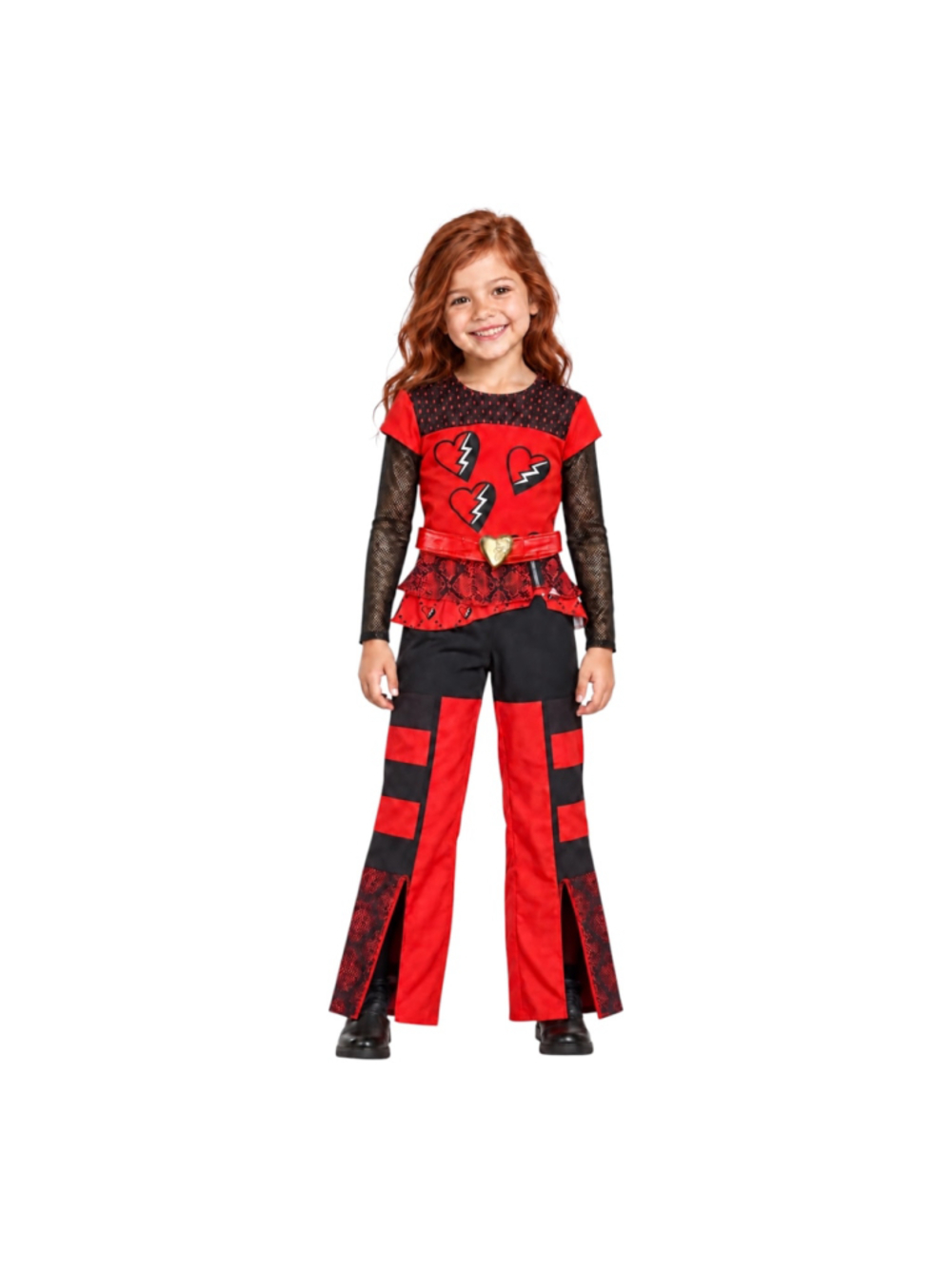 Disney Descendants Rise of Red Costume Child XS Red Jumpsuit